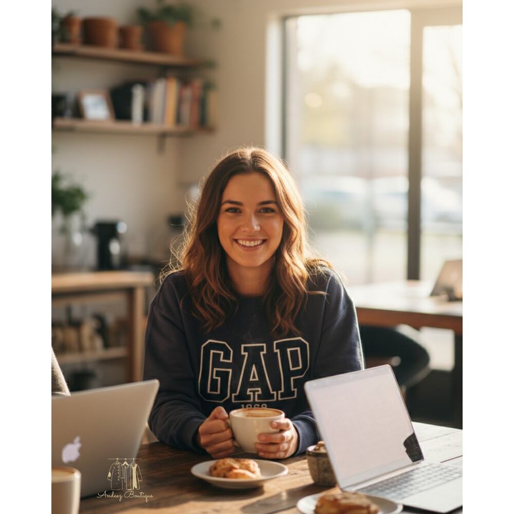 Gap Women's‎ Logo Crewneck Sweatshirt - XS, Vintage Indigo NWT